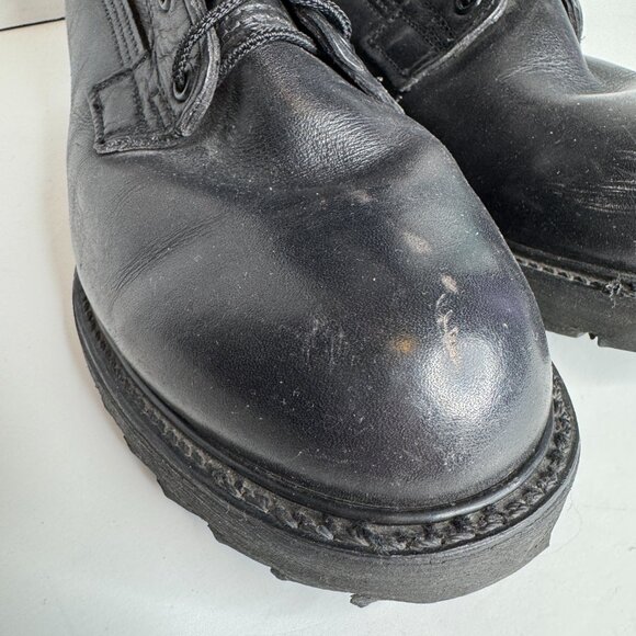 Vintage Military Issue Insulated Cold Weather Combat Boots Mens 8W Black Leather main image 11
